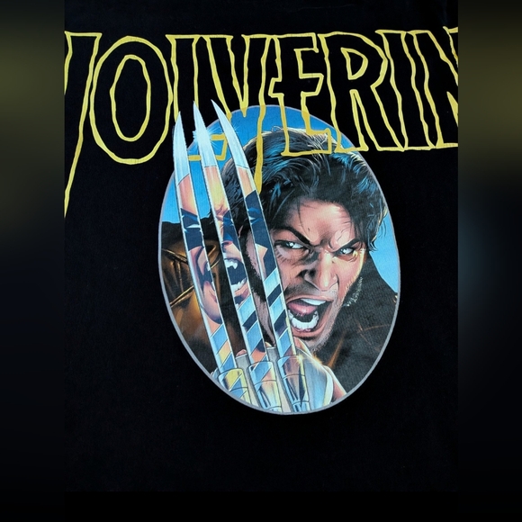 Civil Regime Marvel Wolverine Black Cotton Logan Shirt Men's L - Picture 2 of 8